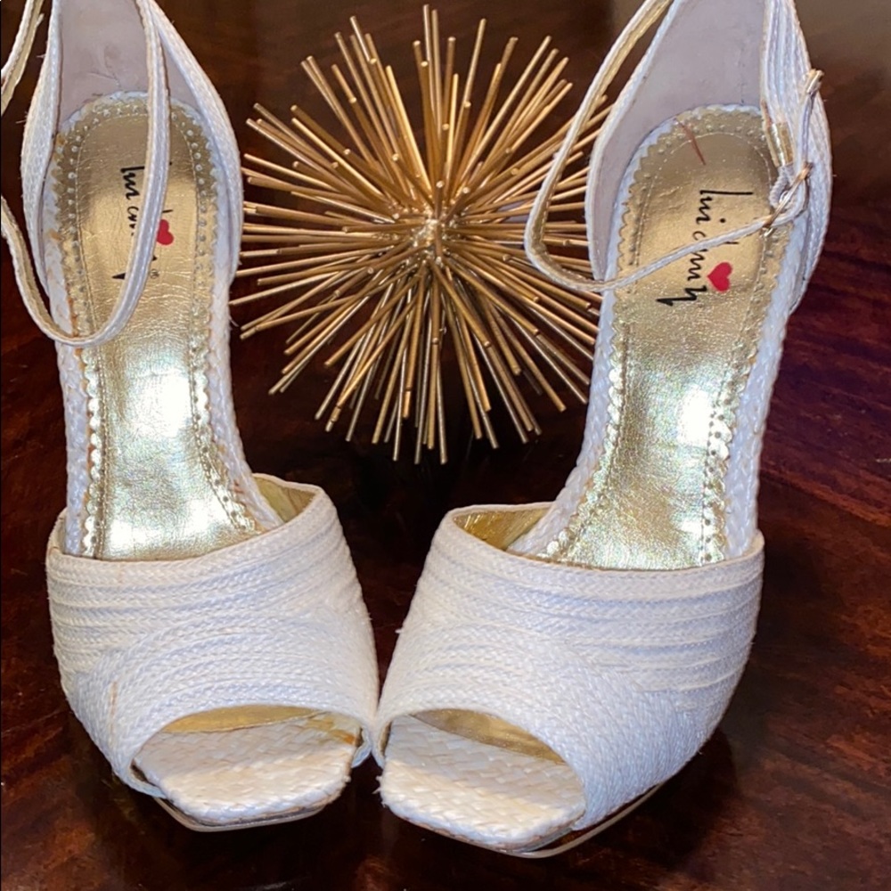 Luichiny Straw Platform Heels